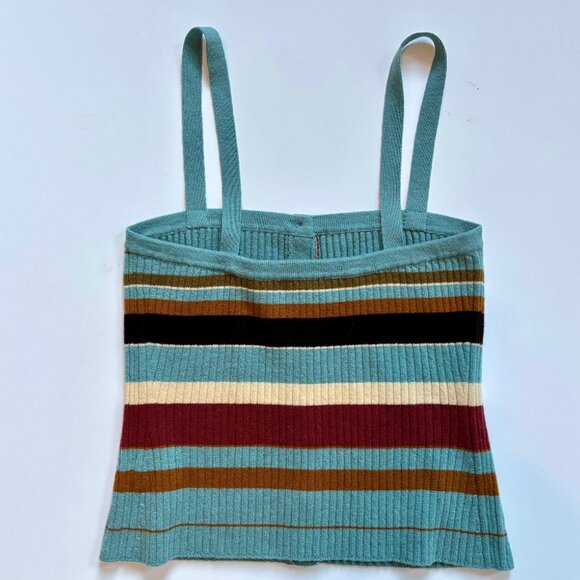 NEW - Ulla Johnson Evelyn Tank in Painted Canyon, Size M, Wool & Cashmere , Blue - Picture 4 of 6